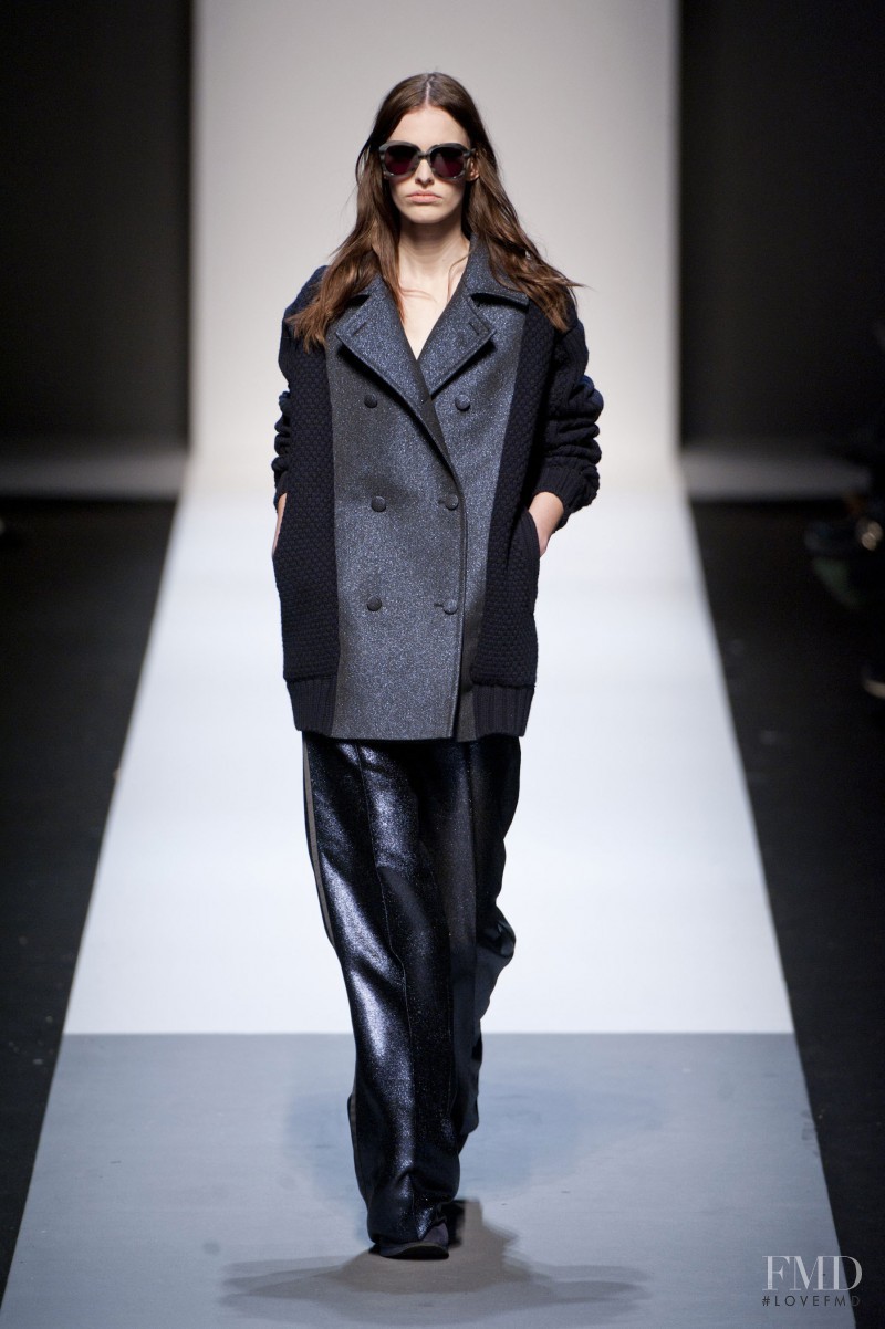Lisa Verberght featured in  the Max Mara fashion show for Autumn/Winter 2013