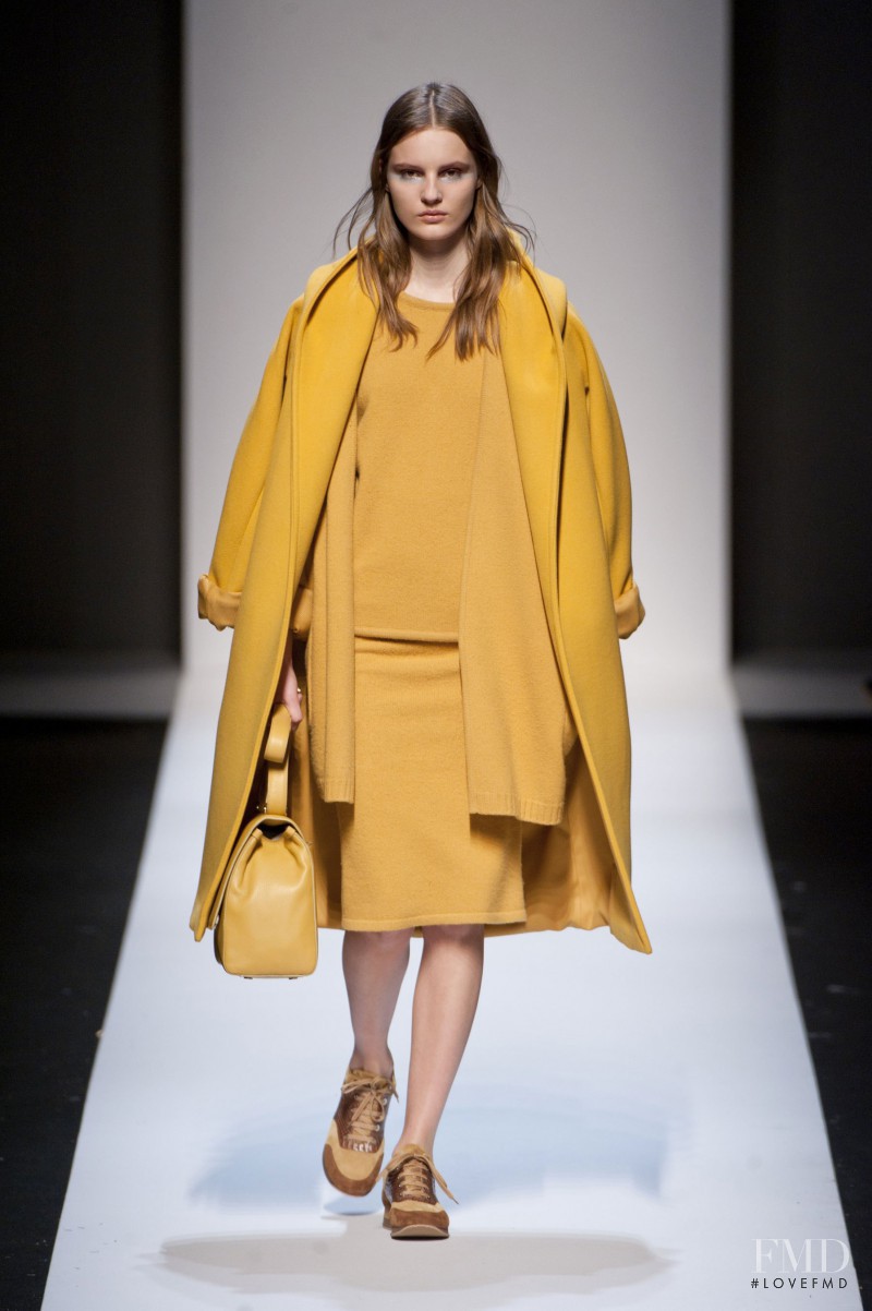 Tilda Lindstam featured in  the Max Mara fashion show for Autumn/Winter 2013