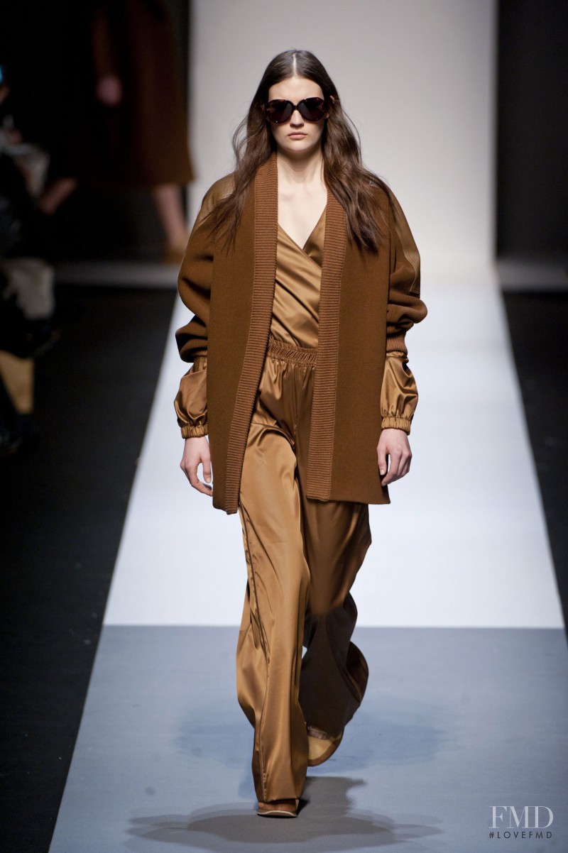 Maria Bradley featured in  the Max Mara fashion show for Autumn/Winter 2013