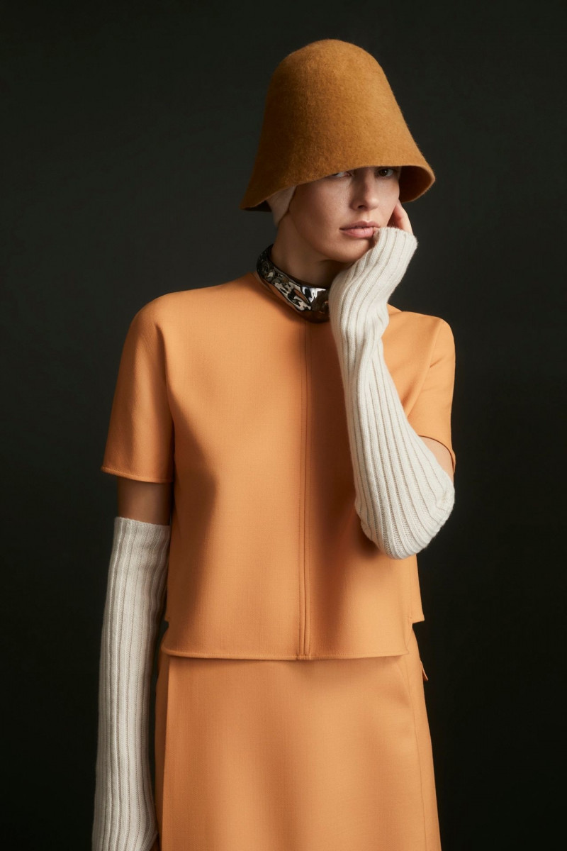 Amanda Murphy featured in  the Agnona lookbook for Autumn/Winter 2023