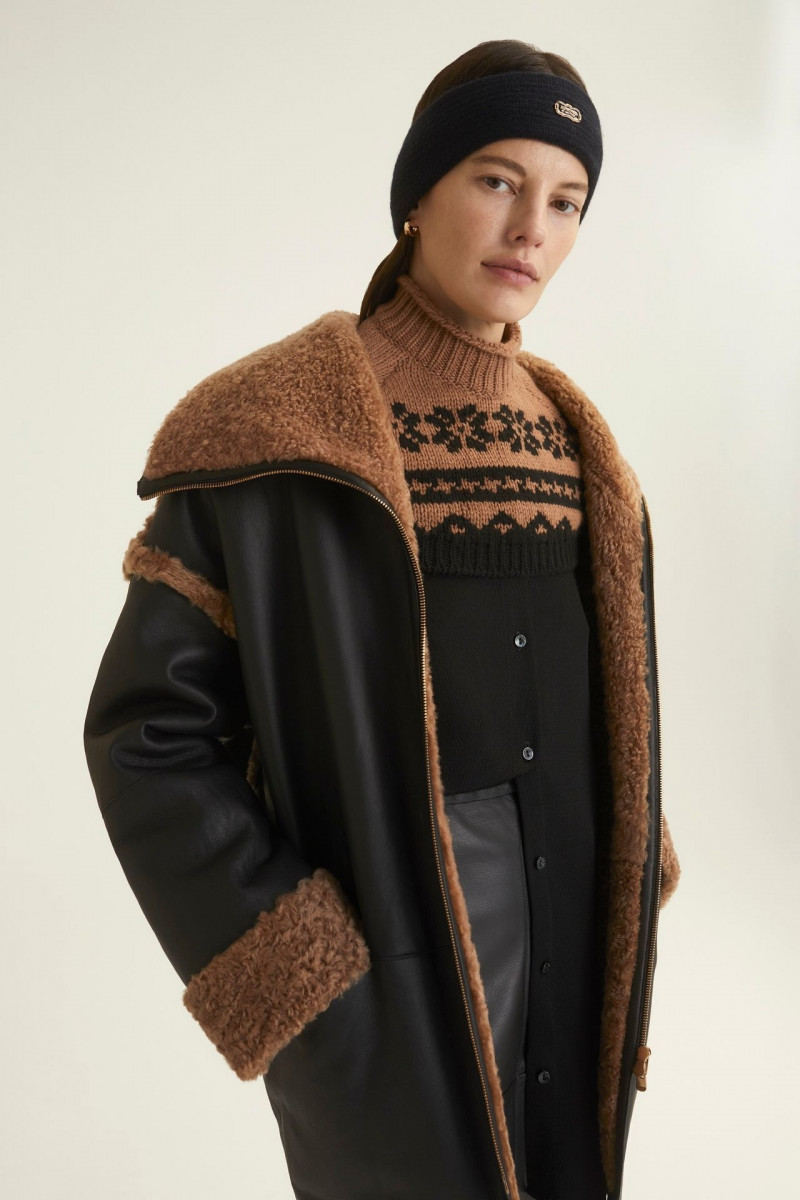 Amanda Murphy featured in  the Agnona lookbook for Autumn/Winter 2023