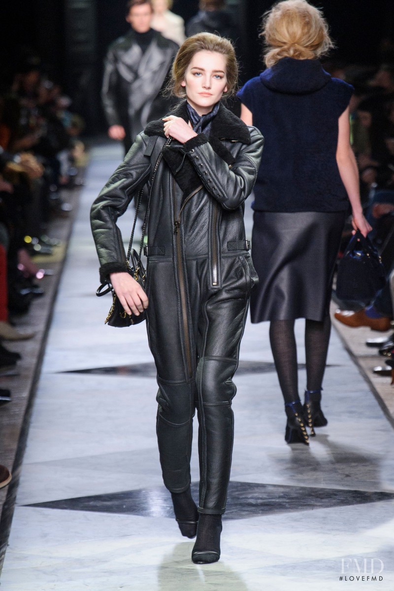 Joséphine Le Tutour featured in  the Loewe fashion show for Autumn/Winter 2013
