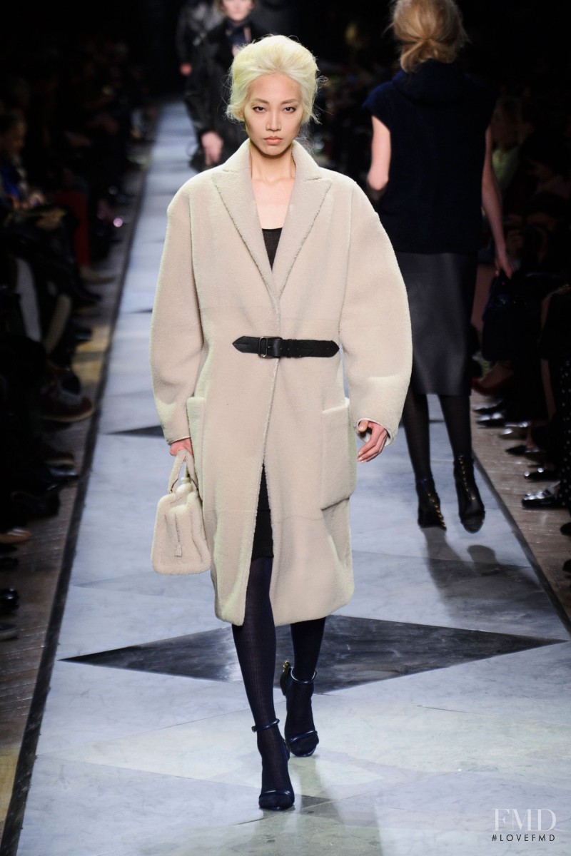 Soo Joo Park featured in  the Loewe fashion show for Autumn/Winter 2013