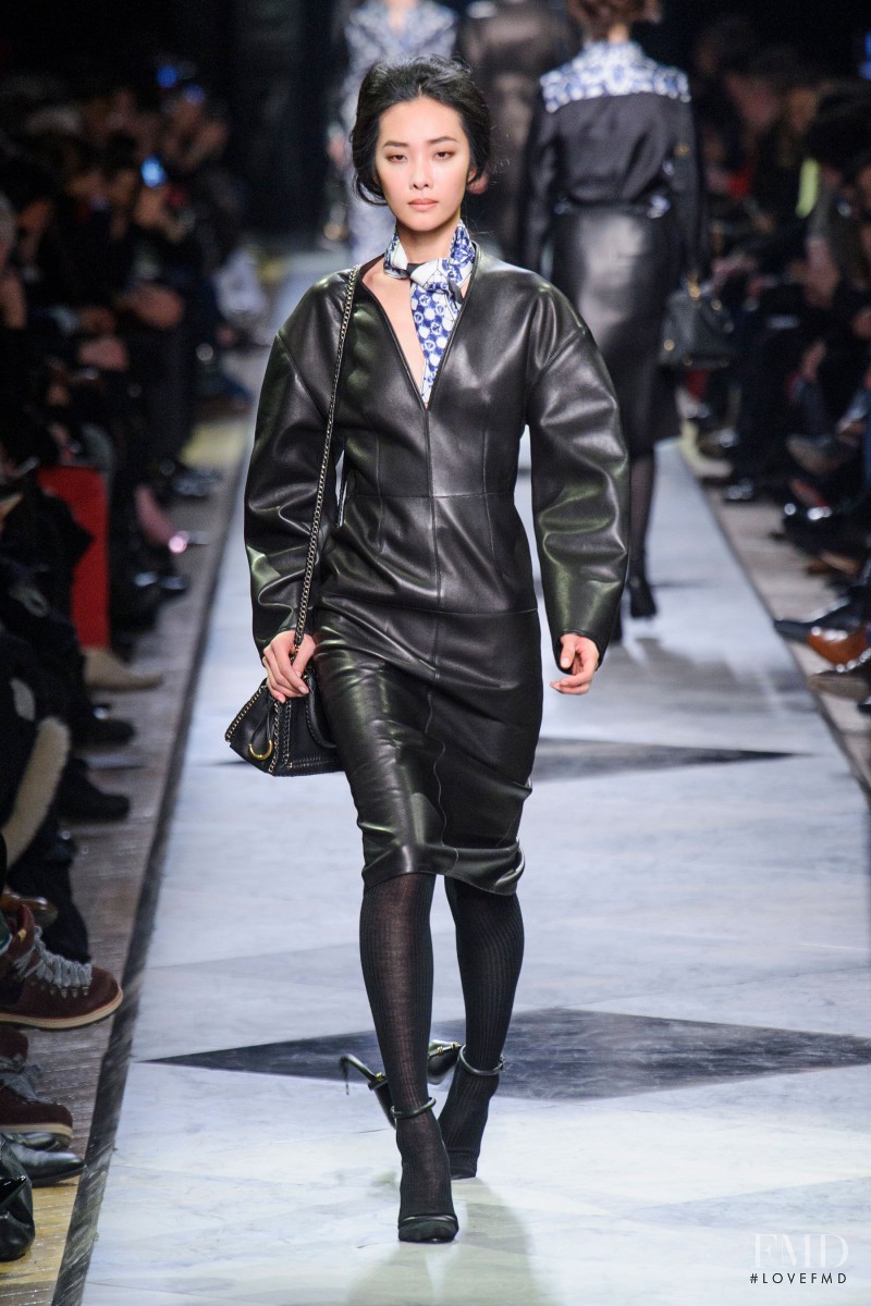 Ji Young Kwak featured in  the Loewe fashion show for Autumn/Winter 2013