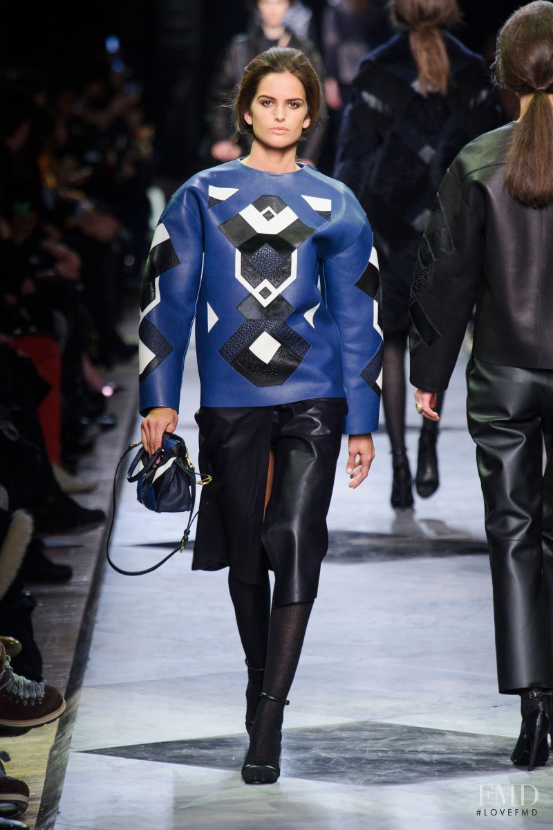 Izabel Goulart featured in  the Loewe fashion show for Autumn/Winter 2013