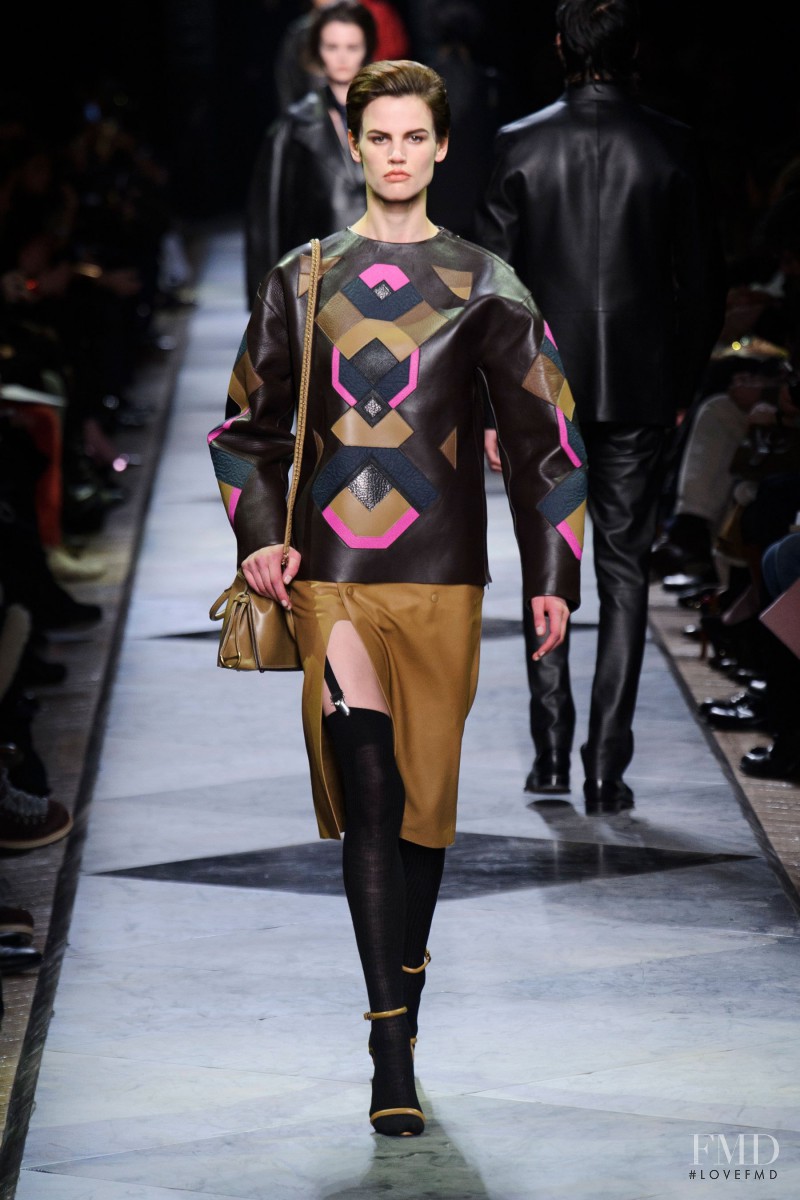 Saskia de Brauw featured in  the Loewe fashion show for Autumn/Winter 2013