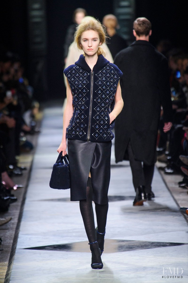 Manuela Frey featured in  the Loewe fashion show for Autumn/Winter 2013