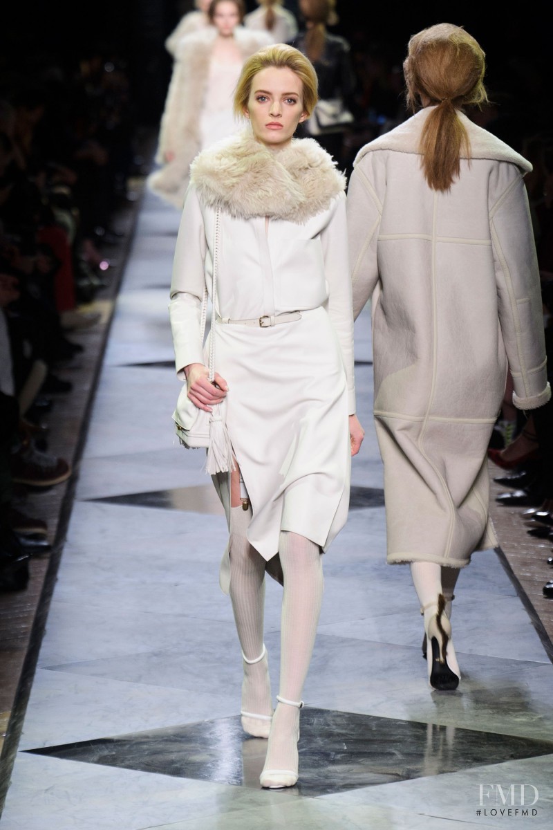 Daria Strokous featured in  the Loewe fashion show for Autumn/Winter 2013