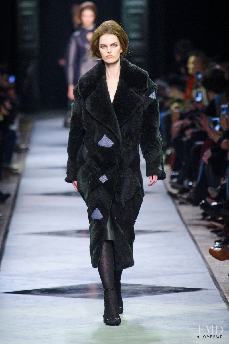 Lisa Verberght featured in  the Loewe fashion show for Autumn/Winter 2013