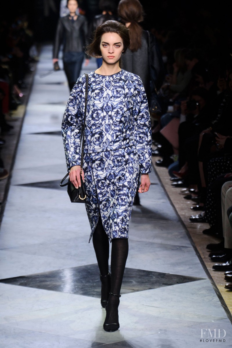 Magda Laguinge featured in  the Loewe fashion show for Autumn/Winter 2013