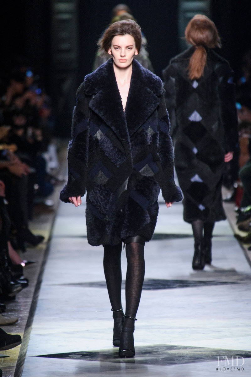 Amanda Murphy featured in  the Loewe fashion show for Autumn/Winter 2013