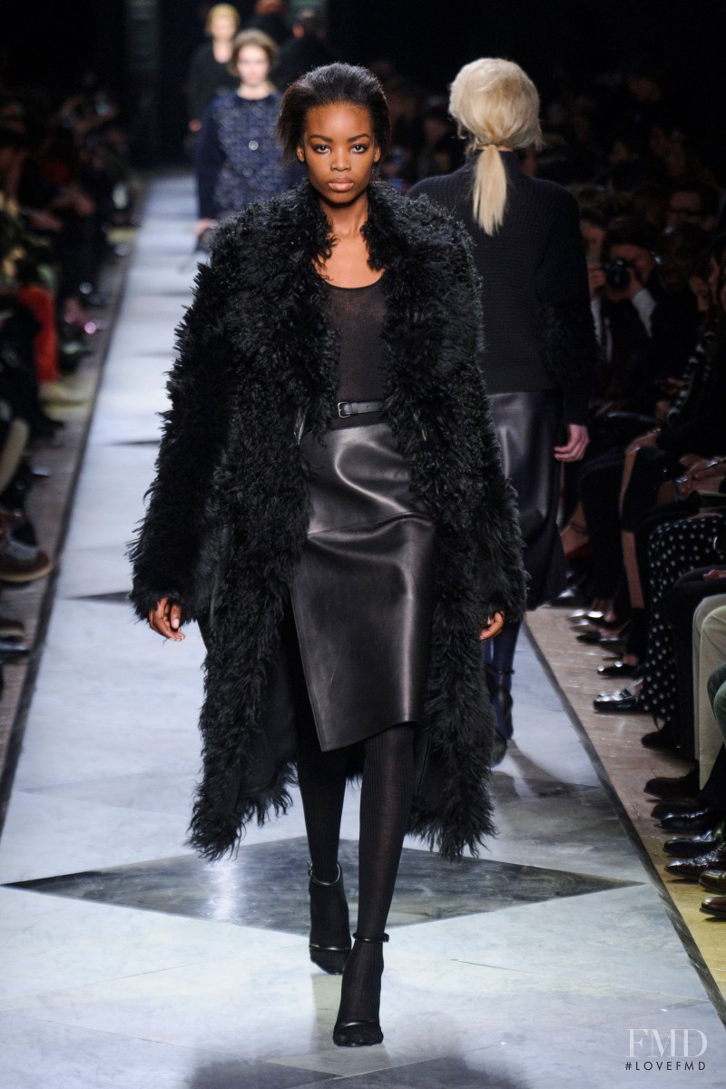Maria Borges featured in  the Loewe fashion show for Autumn/Winter 2013