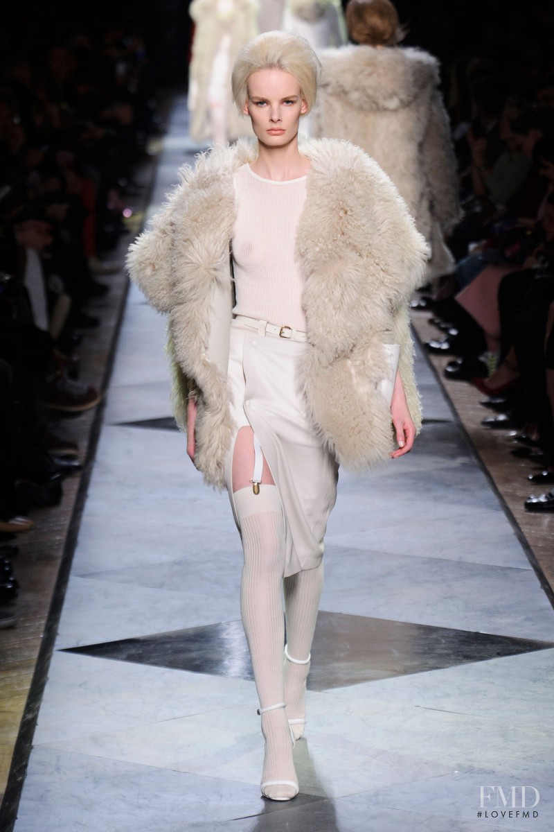 Irene Hiemstra featured in  the Loewe fashion show for Autumn/Winter 2013