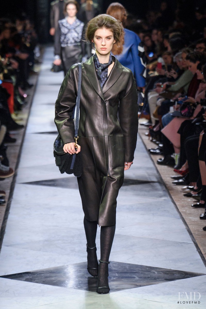 Marte Mei van Haaster featured in  the Loewe fashion show for Autumn/Winter 2013