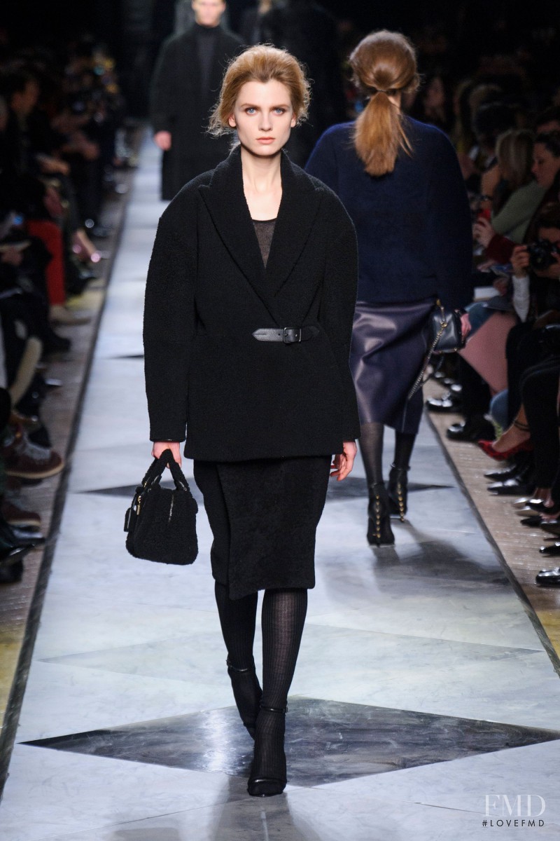 Maria Loks featured in  the Loewe fashion show for Autumn/Winter 2013