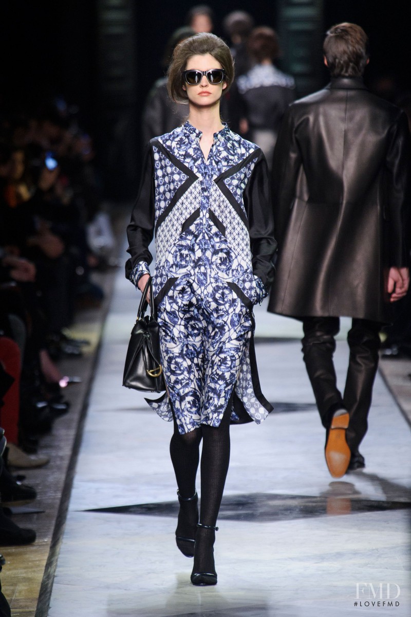 Manon Leloup featured in  the Loewe fashion show for Autumn/Winter 2013
