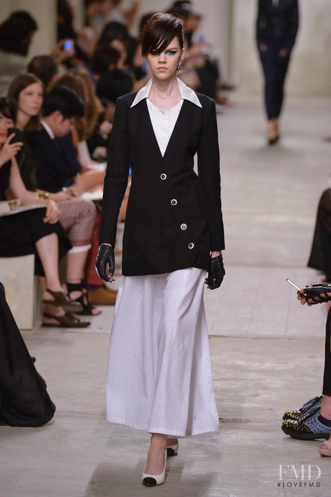 Antonina Vasylchenko featured in  the Chanel fashion show for Cruise 2014