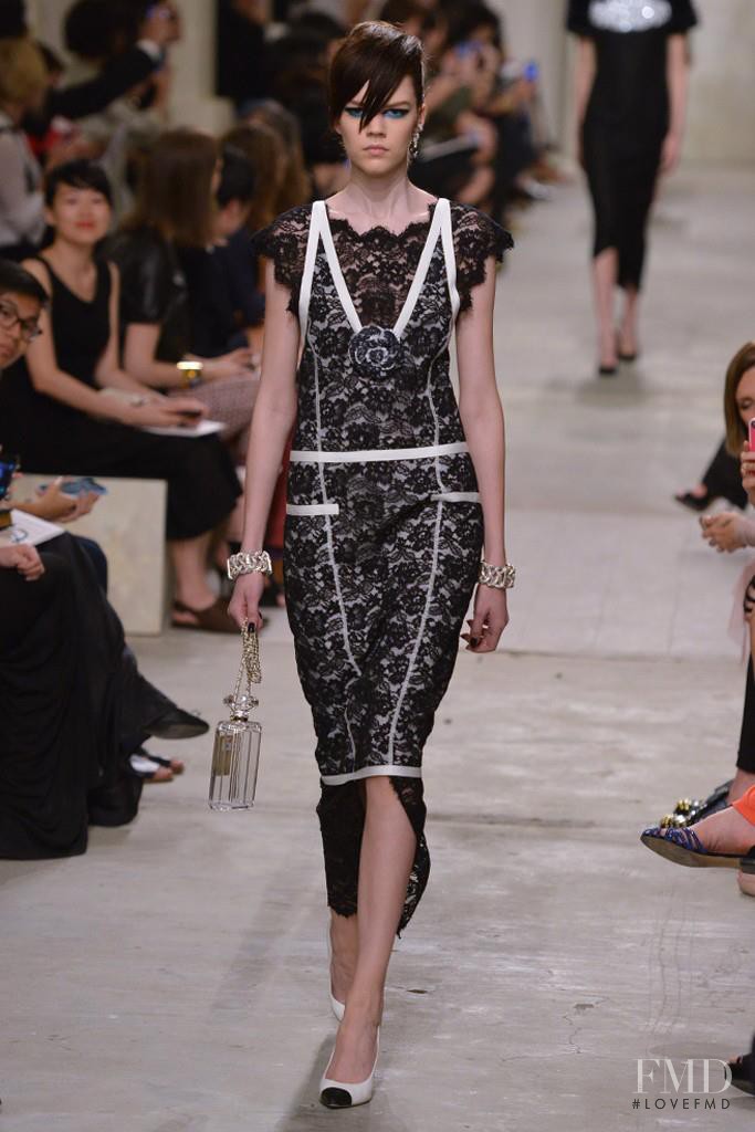 Antonina Vasylchenko featured in  the Chanel fashion show for Cruise 2014