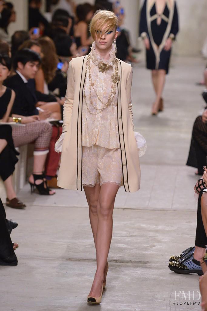 Juliana Schurig featured in  the Chanel fashion show for Cruise 2014