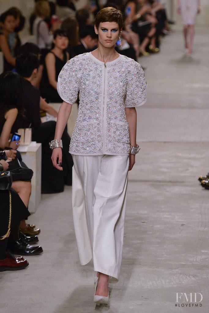 Saskia de Brauw featured in  the Chanel fashion show for Cruise 2014