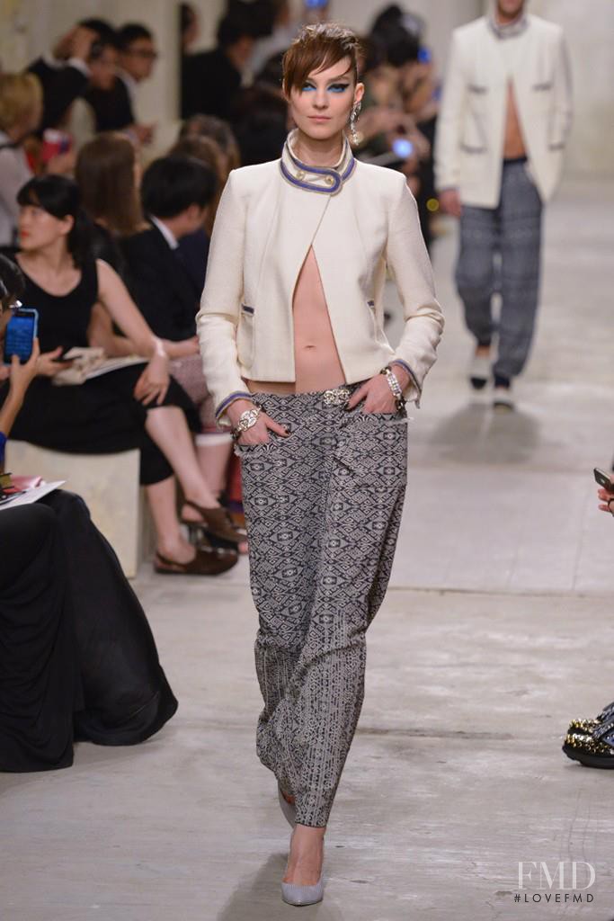 Kati Nescher featured in  the Chanel fashion show for Cruise 2014