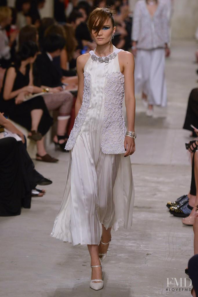 Alina Kozelkova featured in  the Chanel fashion show for Cruise 2014