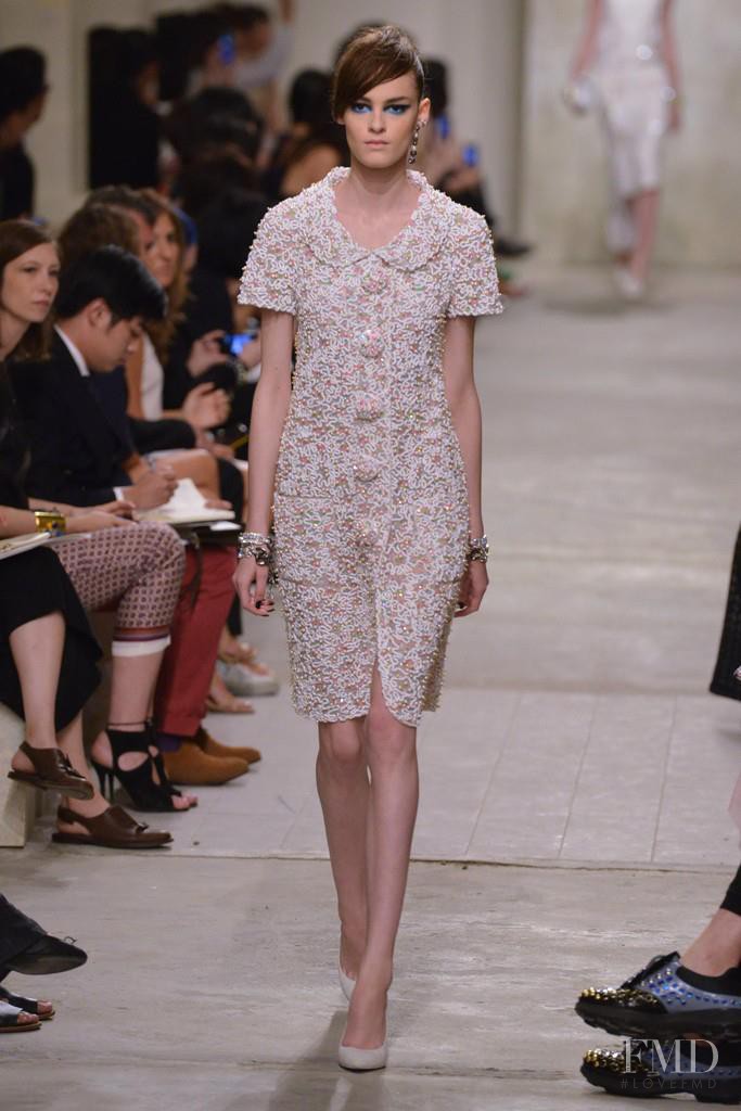 Kremi Otashliyska featured in  the Chanel fashion show for Cruise 2014