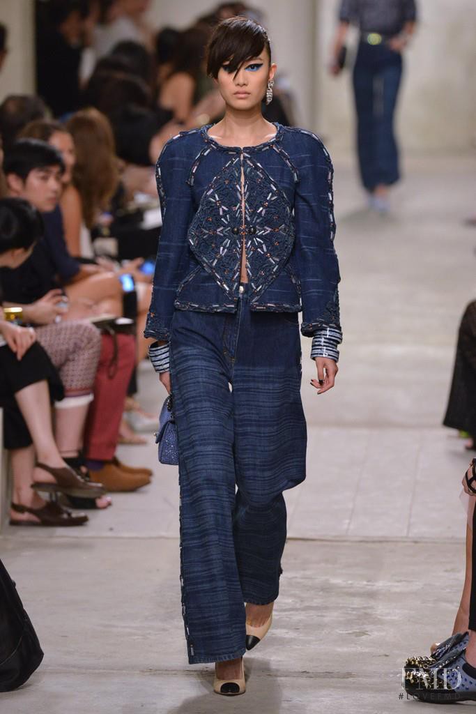 Shu Pei featured in  the Chanel fashion show for Cruise 2014