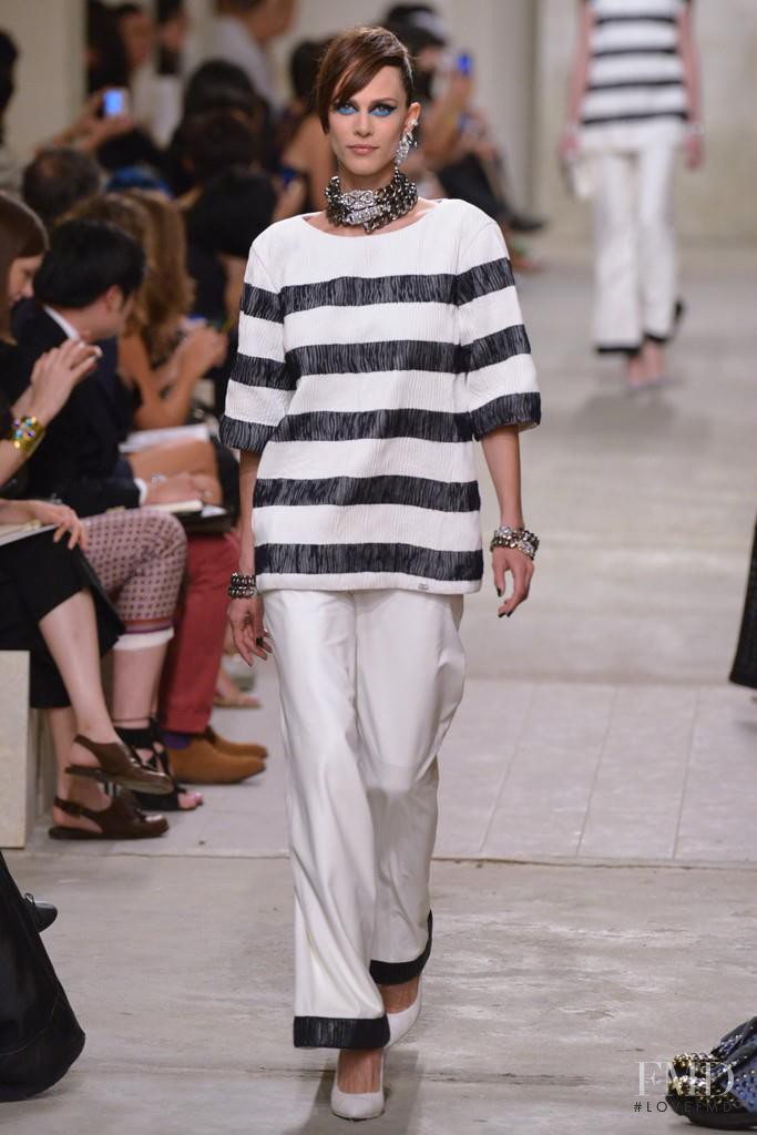 Aymeline Valade featured in  the Chanel fashion show for Cruise 2014