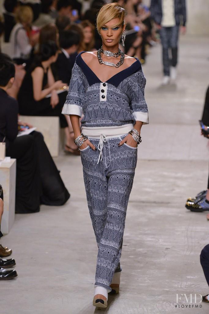 Joan Smalls featured in  the Chanel fashion show for Cruise 2014