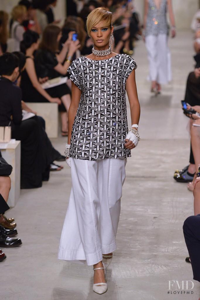 Joan Smalls featured in  the Chanel fashion show for Cruise 2014