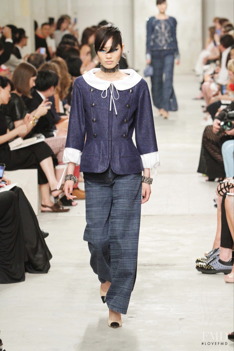 Chiharu Okunugi featured in  the Chanel fashion show for Cruise 2014