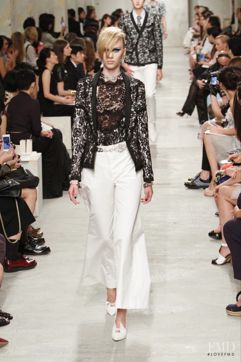 Juliana Schurig featured in  the Chanel fashion show for Cruise 2014