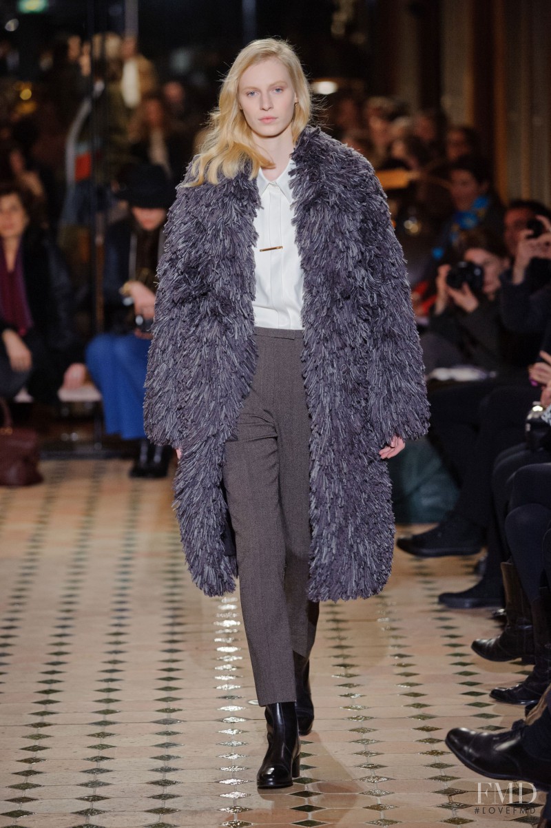 Julia Nobis featured in  the Hermès fashion show for Autumn/Winter 2013