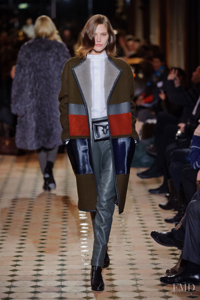 Catherine McNeil featured in  the Hermès fashion show for Autumn/Winter 2013