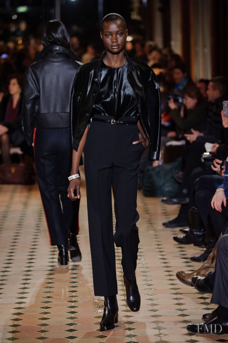 Ataui Deng featured in  the Hermès fashion show for Autumn/Winter 2013