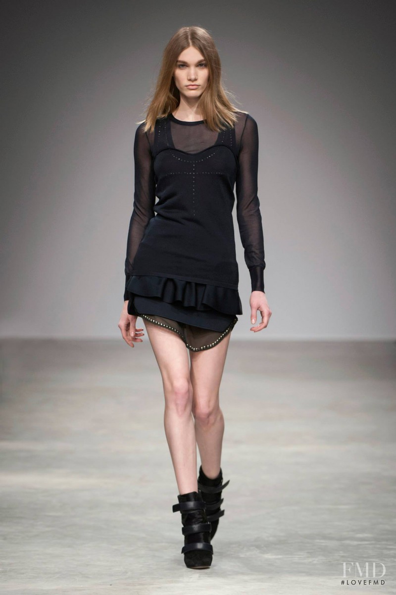 Irina Nikolaeva featured in  the Isabel Marant fashion show for Autumn/Winter 2013