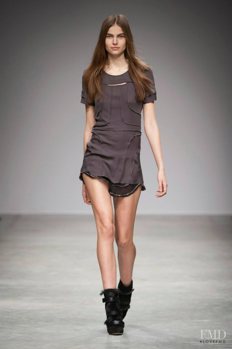 Lin Kjerulf featured in  the Isabel Marant fashion show for Autumn/Winter 2013