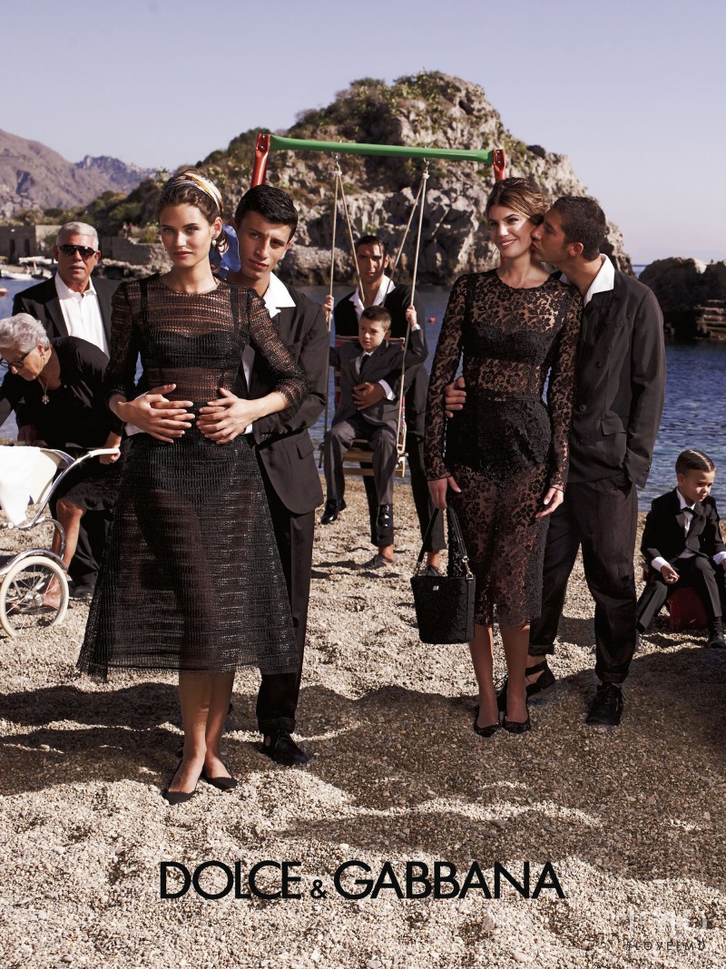 Bianca Balti featured in  the Dolce & Gabbana advertisement for Spring/Summer 2013