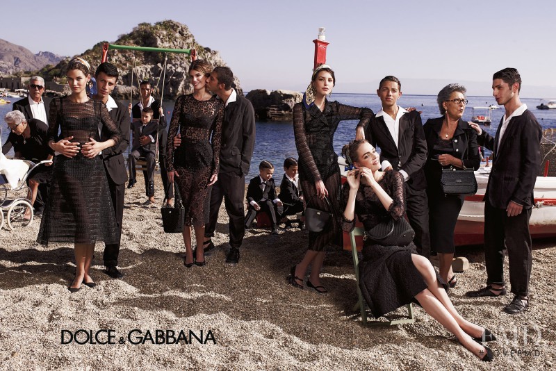 Bianca Balti featured in  the Dolce & Gabbana advertisement for Spring/Summer 2013