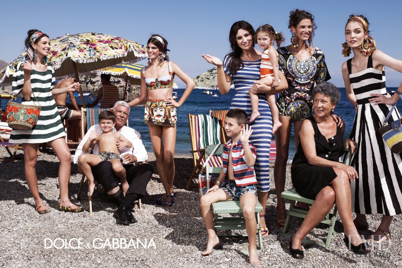 Bianca Balti featured in  the Dolce & Gabbana advertisement for Spring/Summer 2013