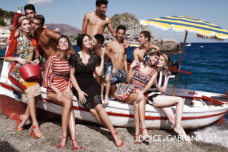 Bianca Balti featured in  the Dolce & Gabbana advertisement for Spring/Summer 2013