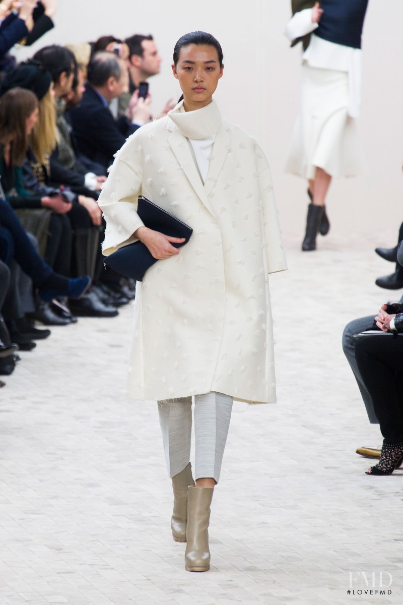 Tian Yi featured in  the Celine fashion show for Autumn/Winter 2013