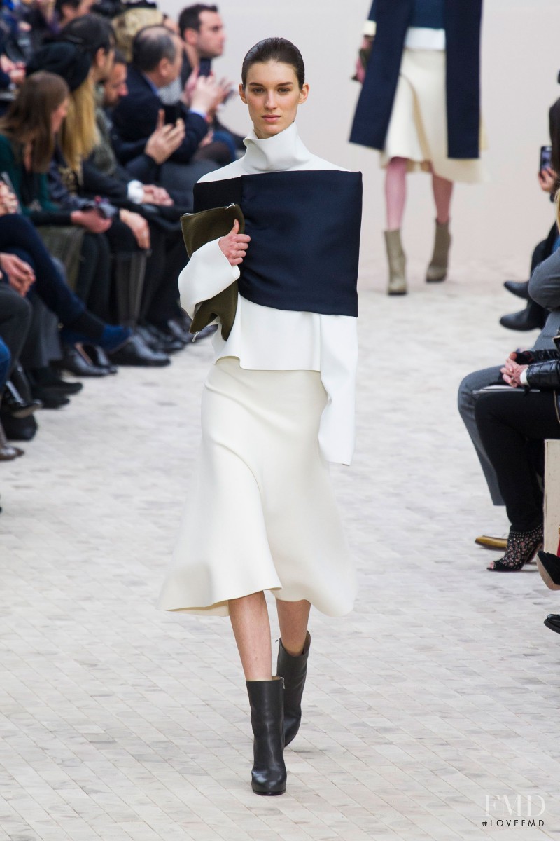 Marte Mei van Haaster featured in  the Celine fashion show for Autumn/Winter 2013