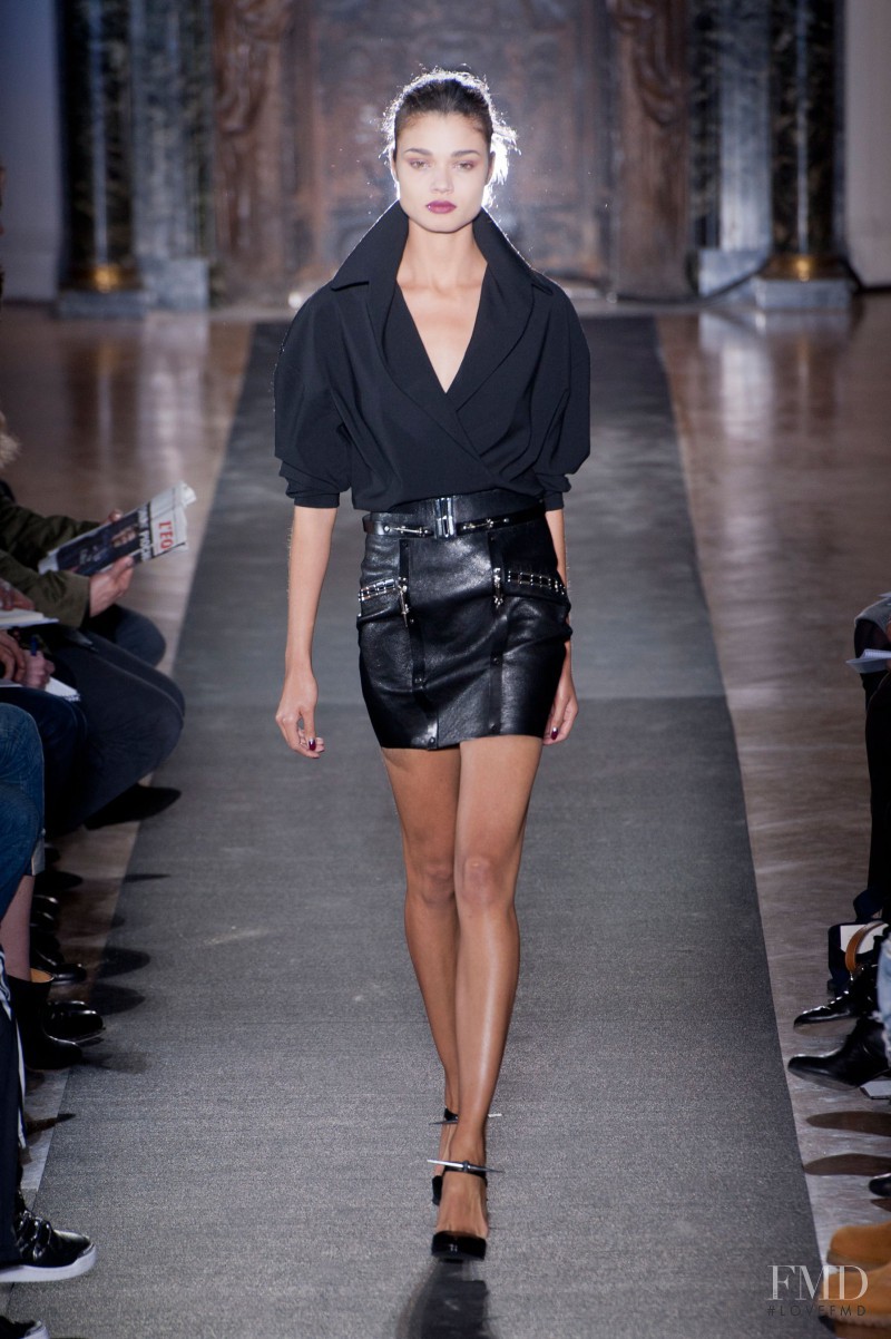 Daniela Braga featured in  the Anthony Vaccarello fashion show for Autumn/Winter 2013