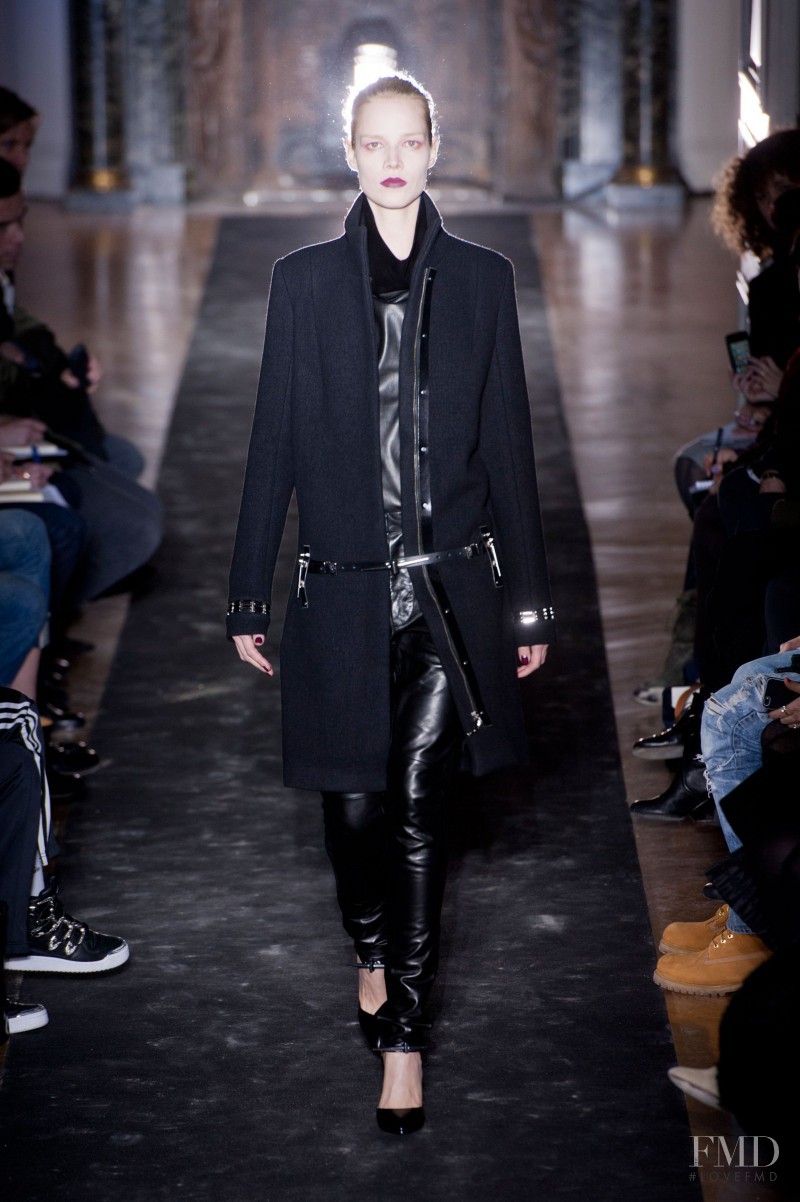 Suvi Koponen featured in  the Anthony Vaccarello fashion show for Autumn/Winter 2013