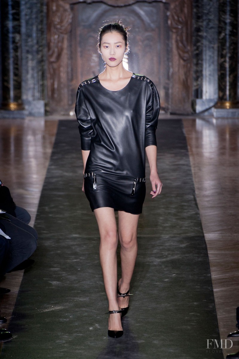 Liu Wen featured in  the Anthony Vaccarello fashion show for Autumn/Winter 2013