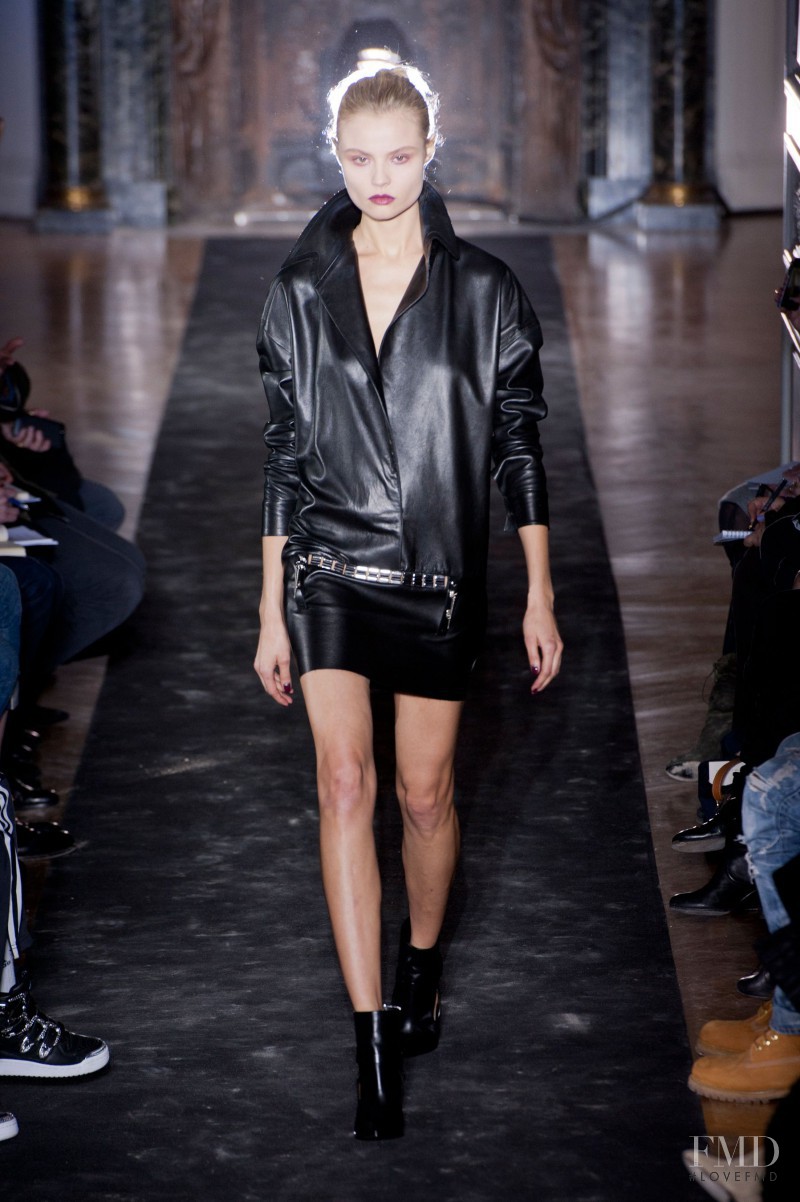Magdalena Frackowiak featured in  the Anthony Vaccarello fashion show for Autumn/Winter 2013