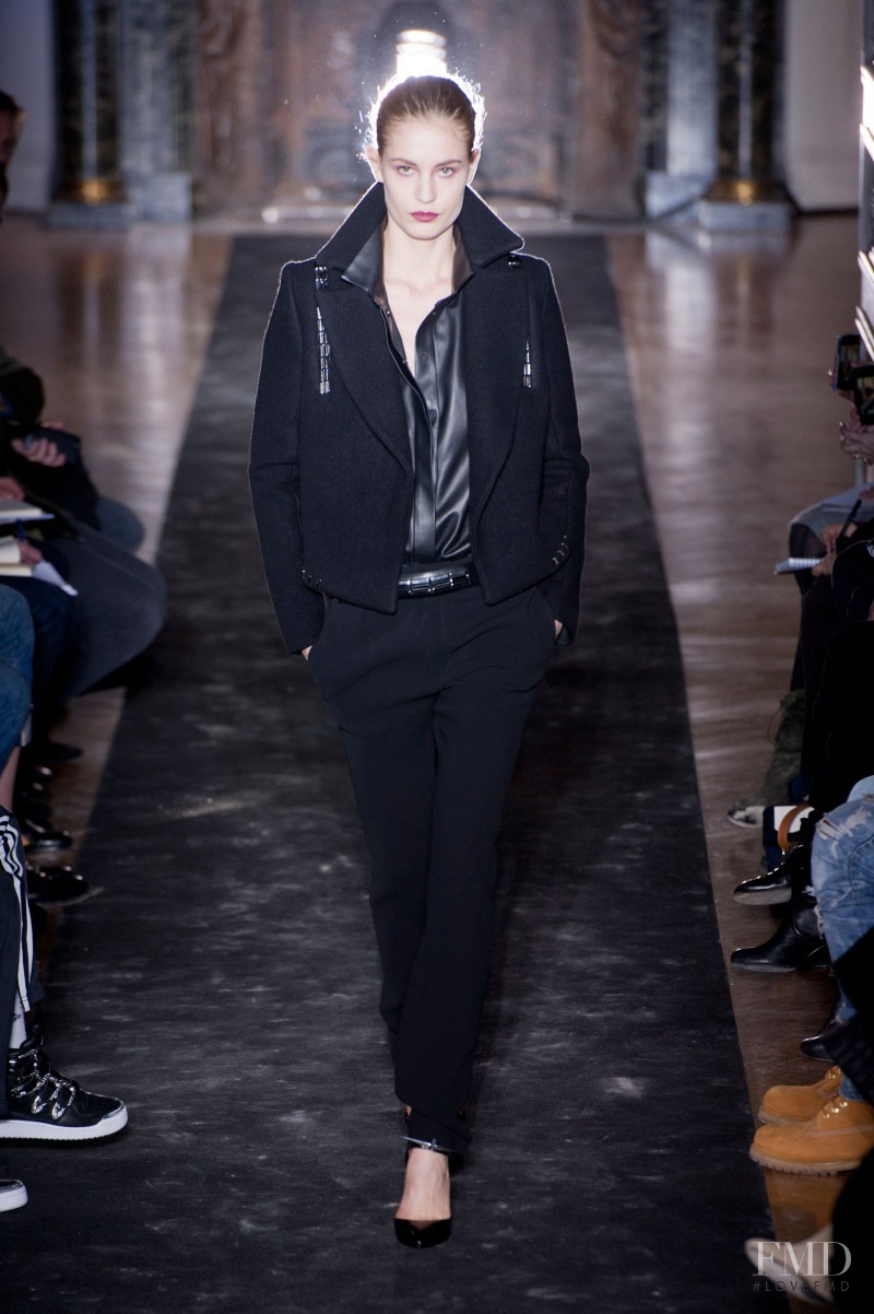 Nadja Bender featured in  the Anthony Vaccarello fashion show for Autumn/Winter 2013