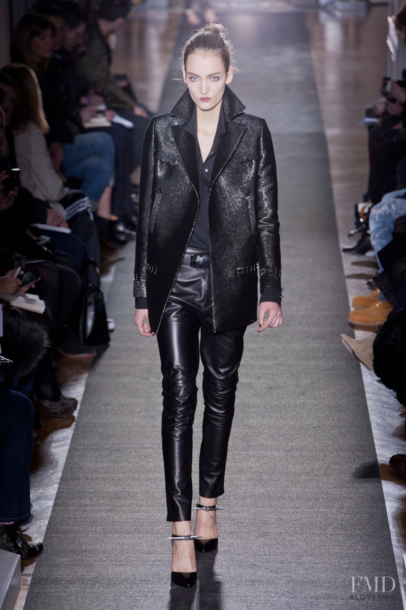 Zuzanna Bijoch featured in  the Anthony Vaccarello fashion show for Autumn/Winter 2013